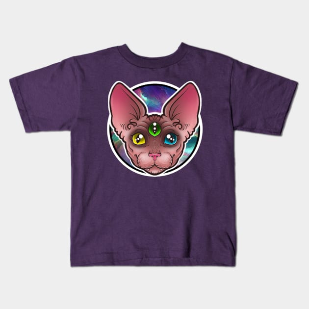 Sphynx Thynx Kids T-Shirt by InkyMcStapleface